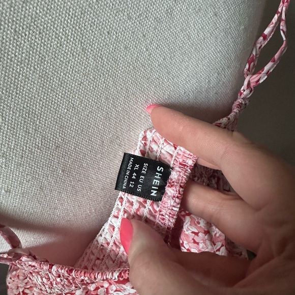 Floral Tie-Front Peplum Cami - Picture 7 of 7